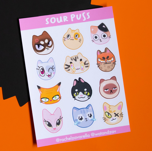 Sourpuss Sticker Sheet