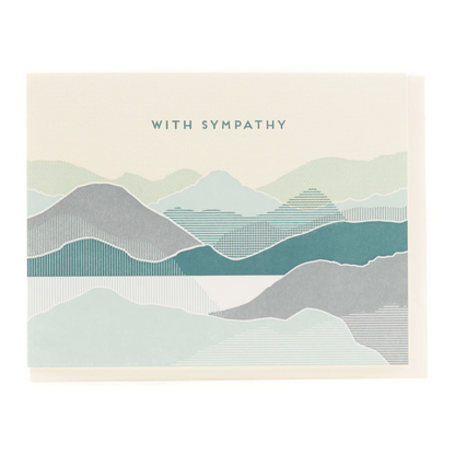 With Sympathy Coastal Greeting Card