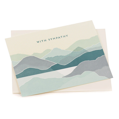 With Sympathy Coastal Greeting Card