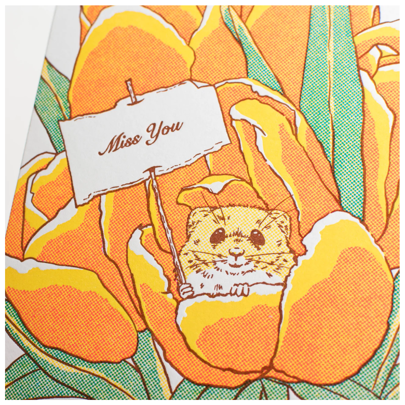 Miss You Mouse Greeting Card