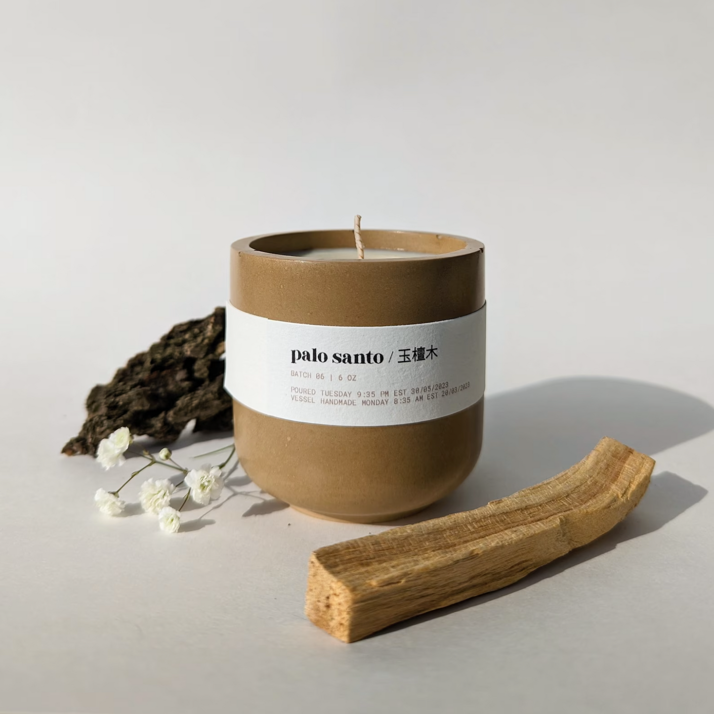 Palo Santo Essential Oil Soy Candle | Reusable Handmade Jar