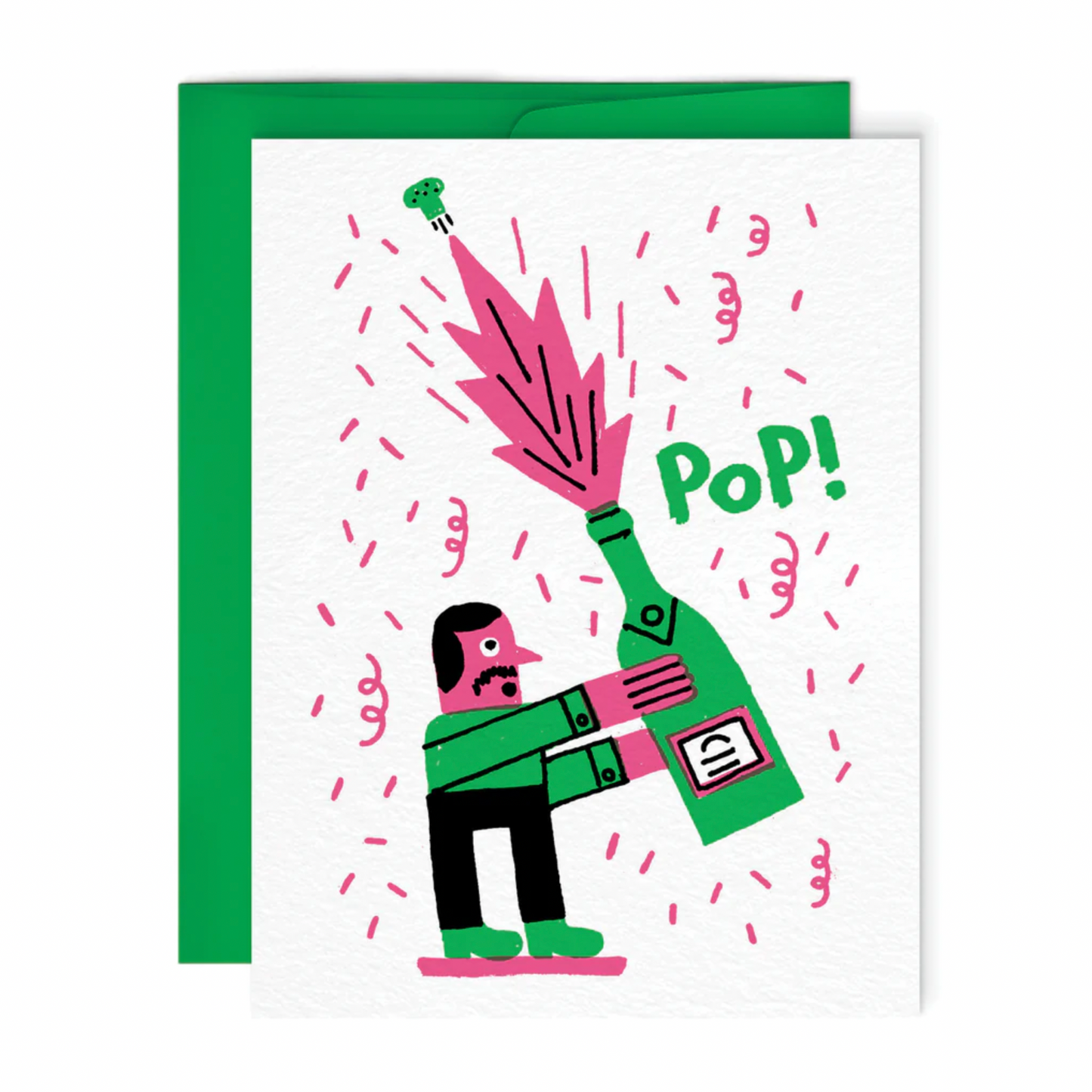 Pop Champagne Greeting Card