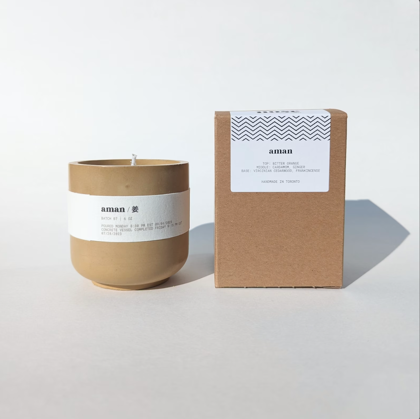 Aman - Cardamom & Ginger Essential Oil Soy Candle