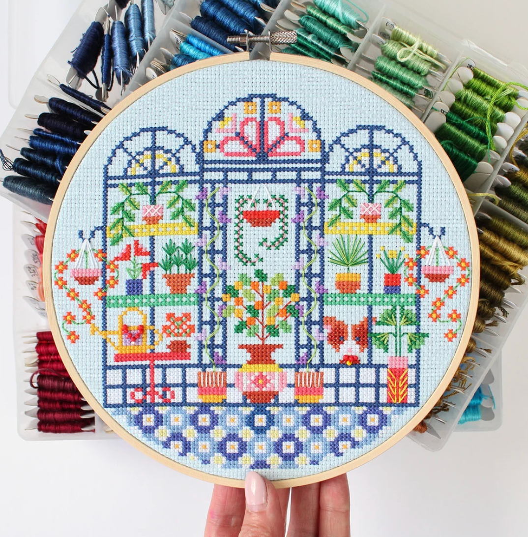 Gloria's Greenhouse Cross Stitch Kit