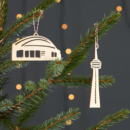 CN Tower and Dome Ornament Set