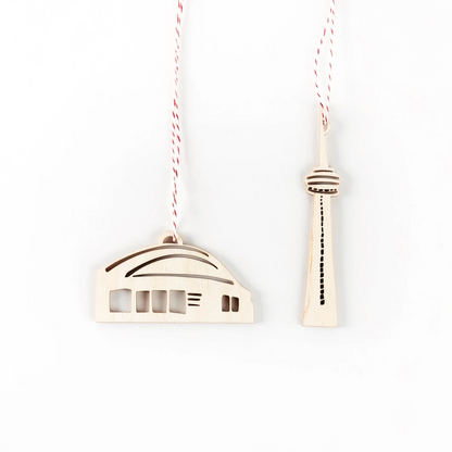CN Tower and Dome Ornament Set
