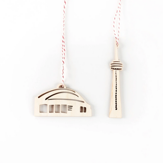 CN Tower and Dome Ornament Set