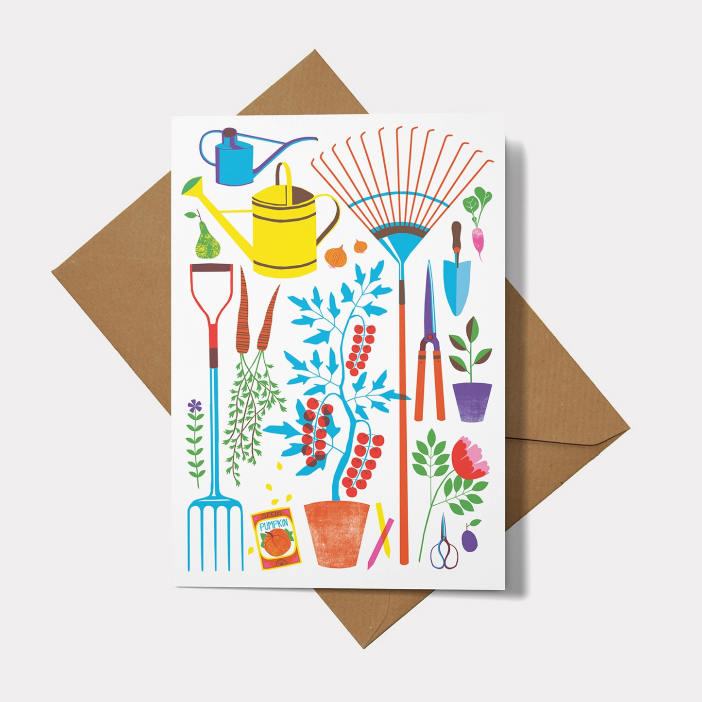 Garden Tools Greeting Card