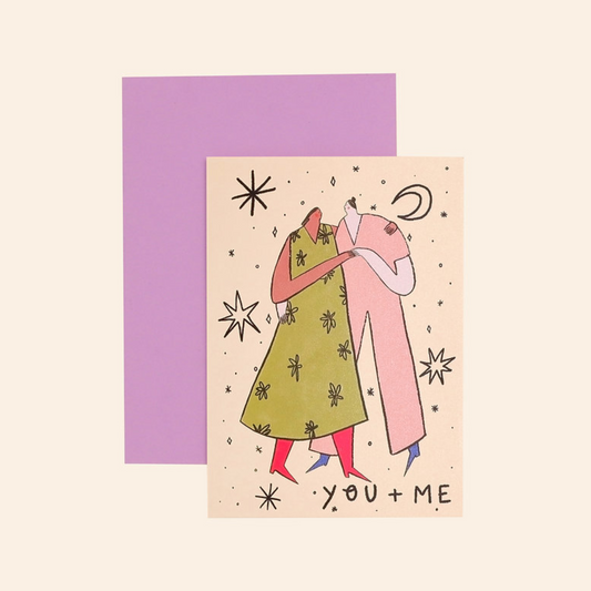 You and Me Woman + Woman Love Greeting Card
