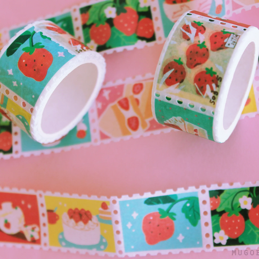 Strawberry Ichigo Stamp Large Washi Tape