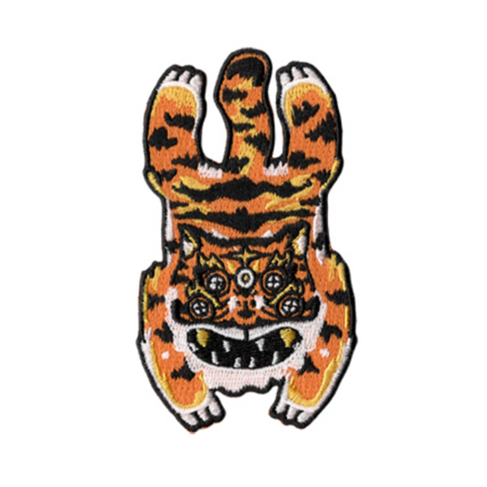 Flat Tiger Iron-On Patch