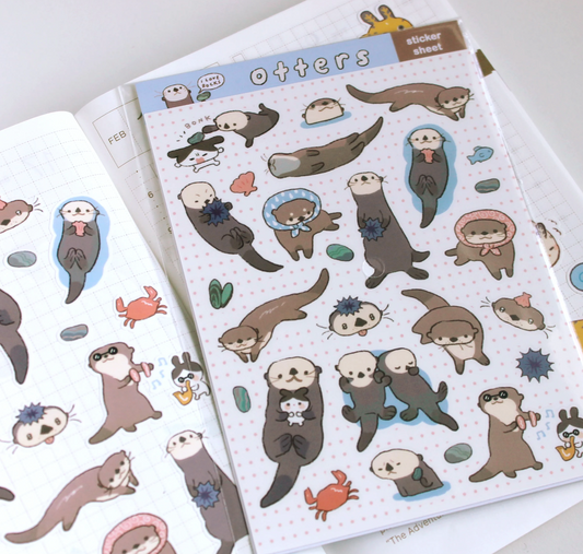 Otter Sticker Sheet