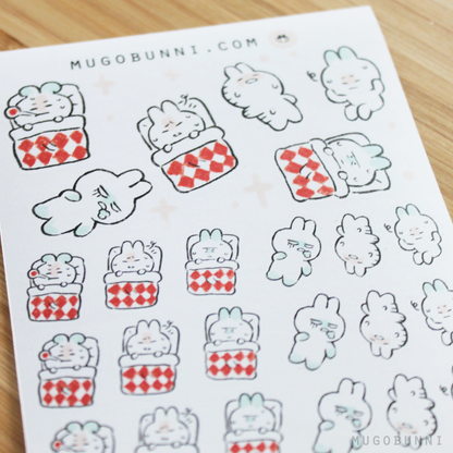 Sick Day Planner Sticker Sheet