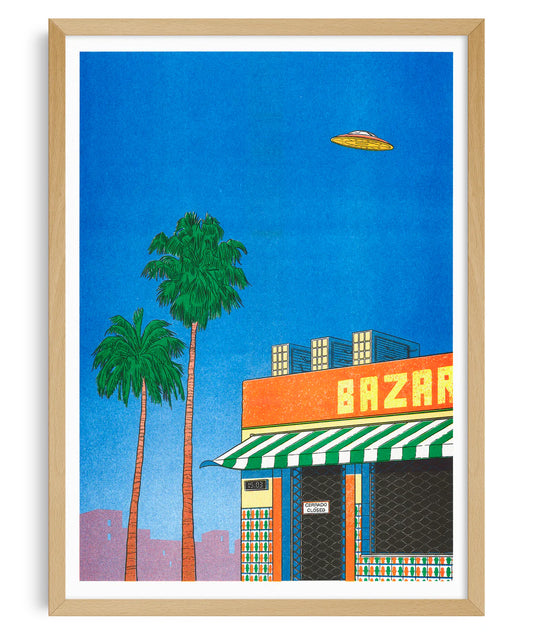 Spain At 15:00 - A3 Poster - Simon Bailly