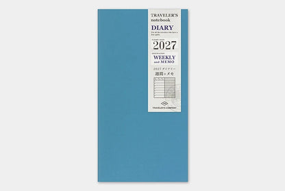 TRAVELER'S notebook Refill 2027 Weekly + Memo (Regular Size)