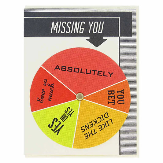 Missing You Greeting Card