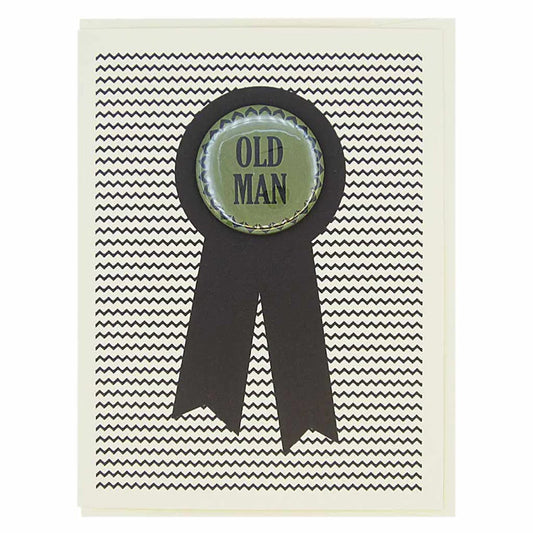 Old Man Greeting Card