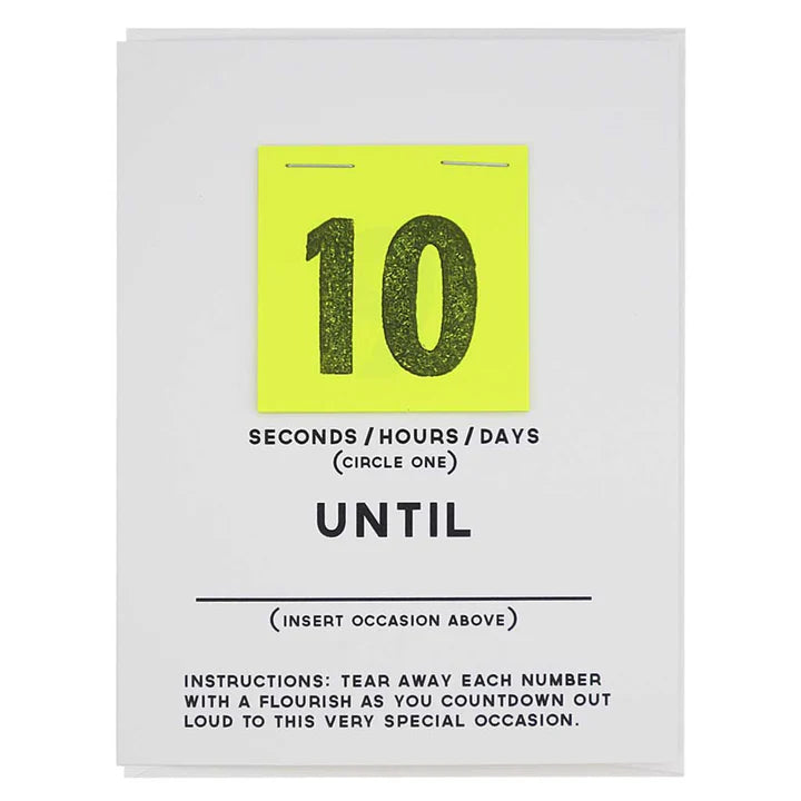 DIY Countdown Card – Secret Planet