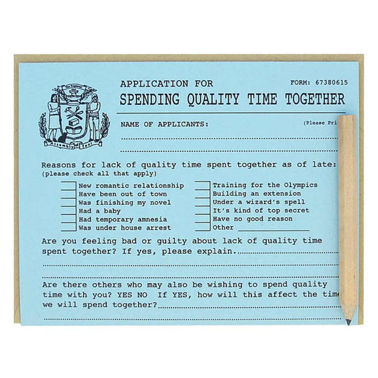 Quality Time Application Card