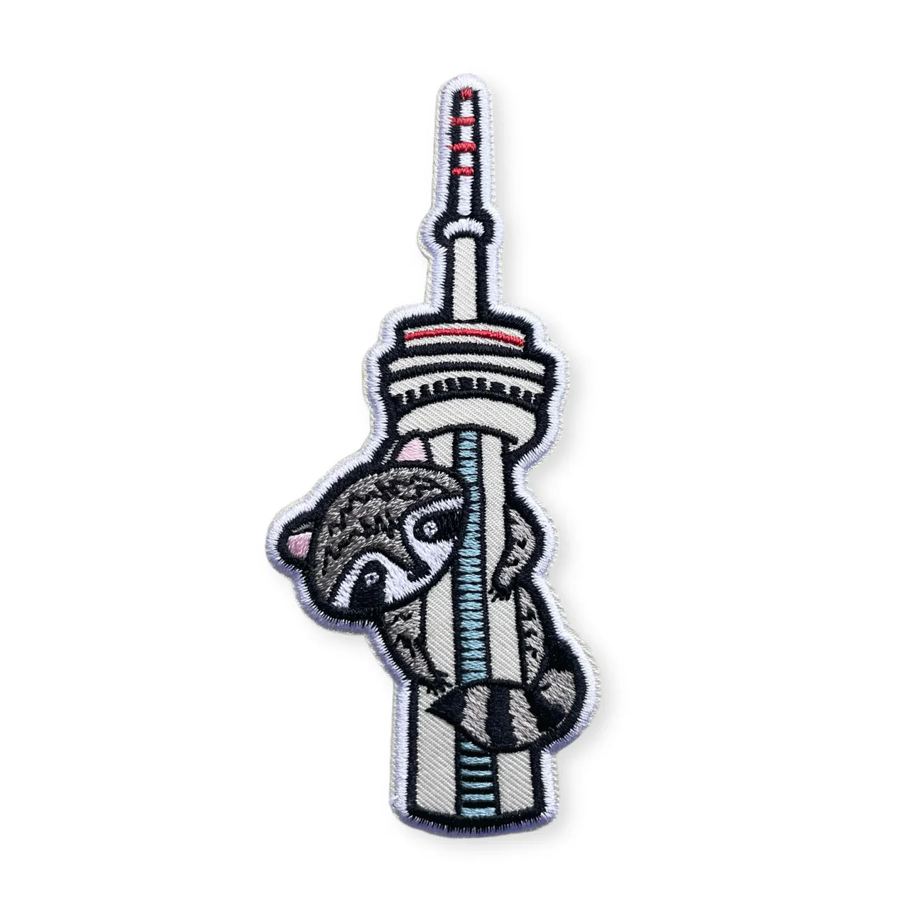 Toronto Tower Racoon Iron-On Patch