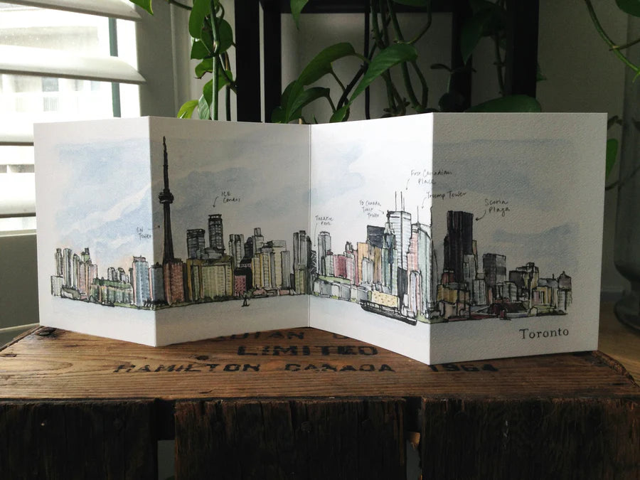 Toronto Skyline Accordion Card