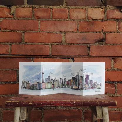 Toronto Skyline Accordion Card