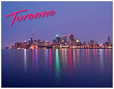 Toronto Skyline at Night Postcard