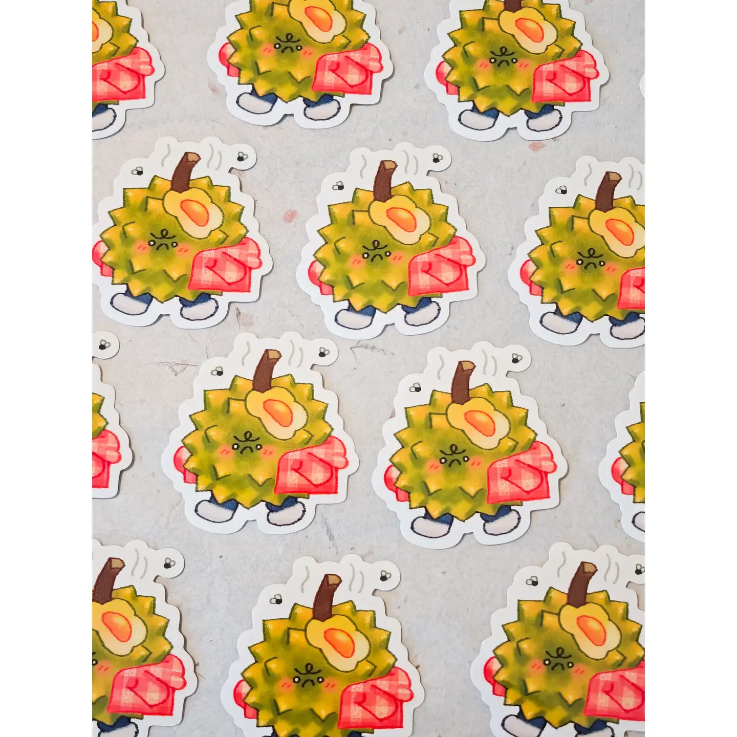 Glossy Stinky Durian Vinyl Sticker