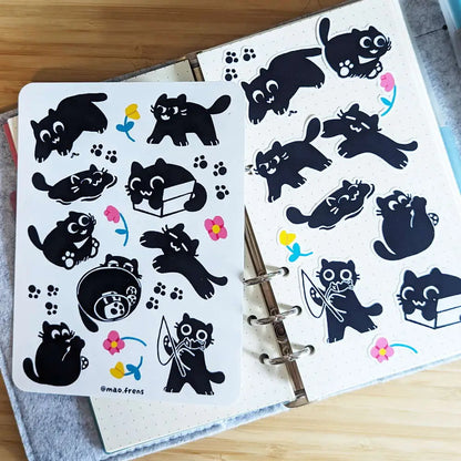 Kiki Black Cat Sticker Sheet