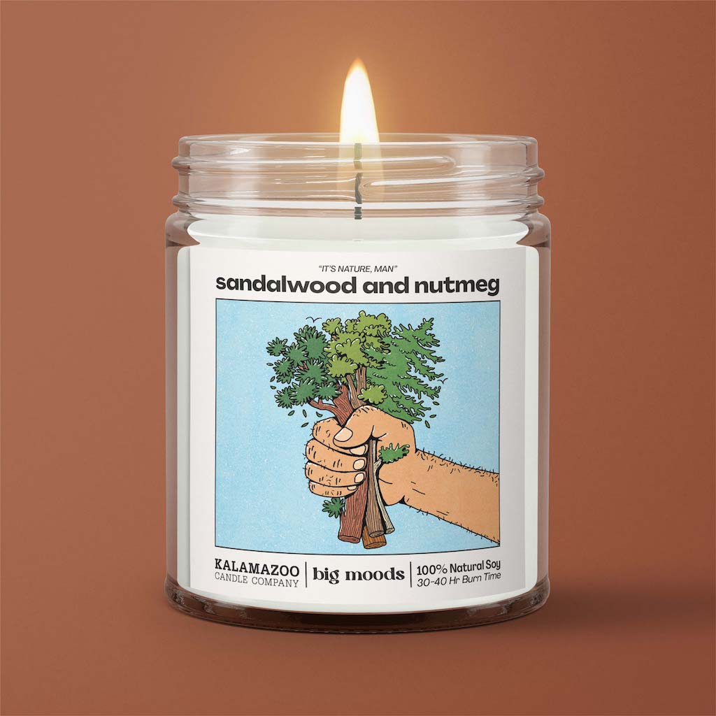 "It's Nature, Man" Sandalwood & Nutmeg Soy Candle