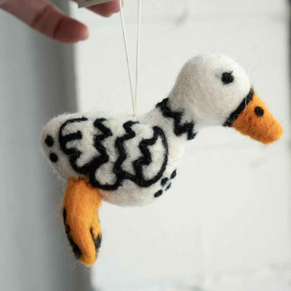 Fowl Felted Wool Ornament