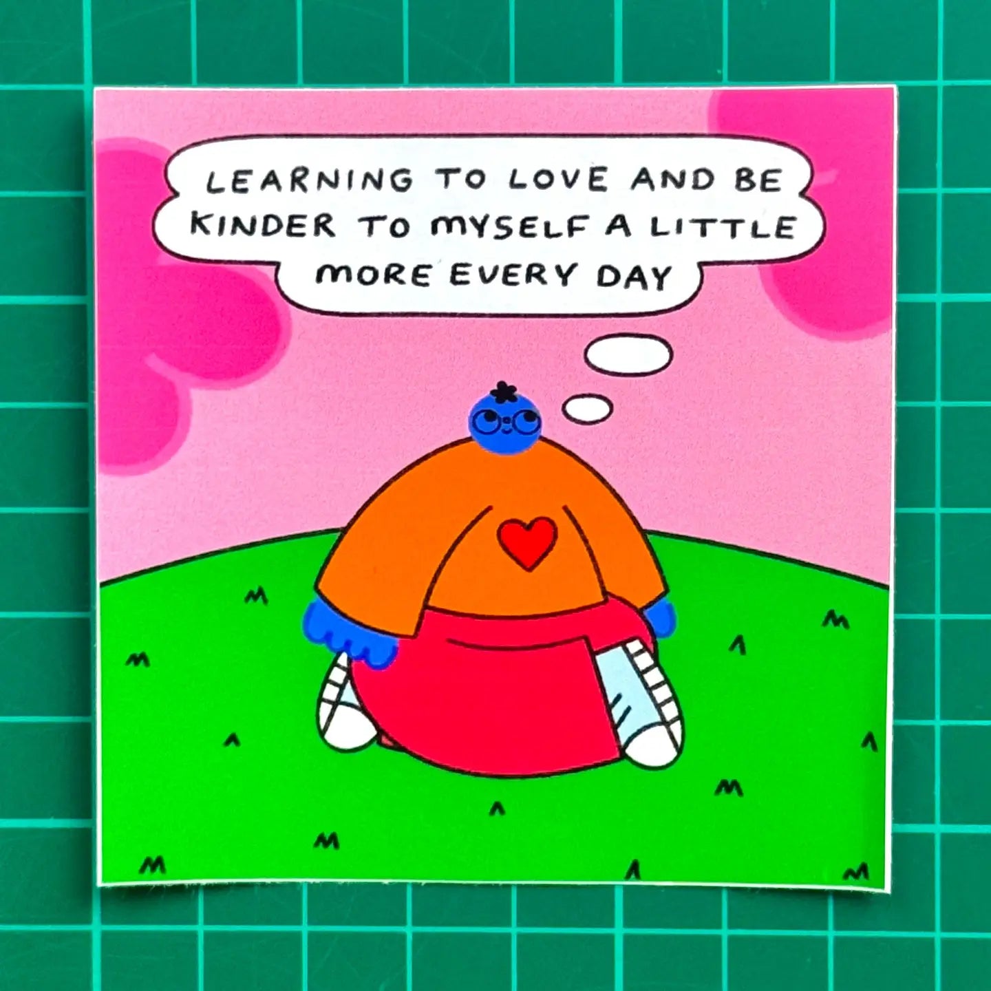 Learning To Love and Be Kinder To Myself Sticker
