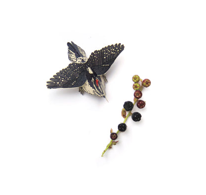 Cut and Fold Craft Card - Woodpecker