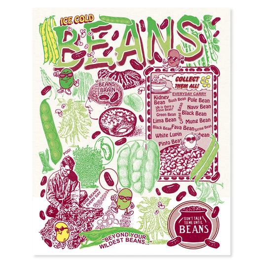 Beans Risograph Poster
