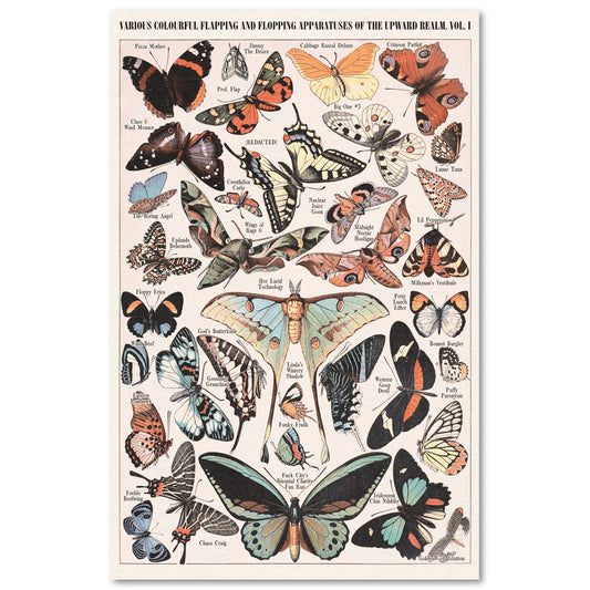 Butterfly - 11x14 - Risograph Print