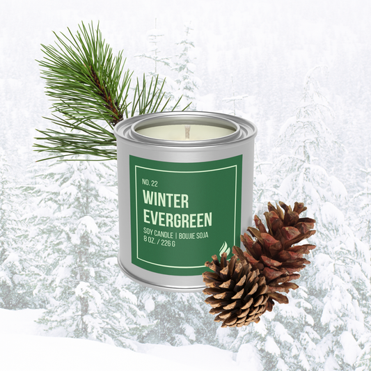 Winter Evergreen Soy Candle