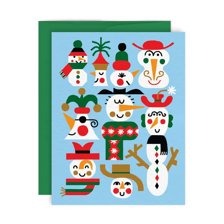 Frosty Snowman Greeting Card