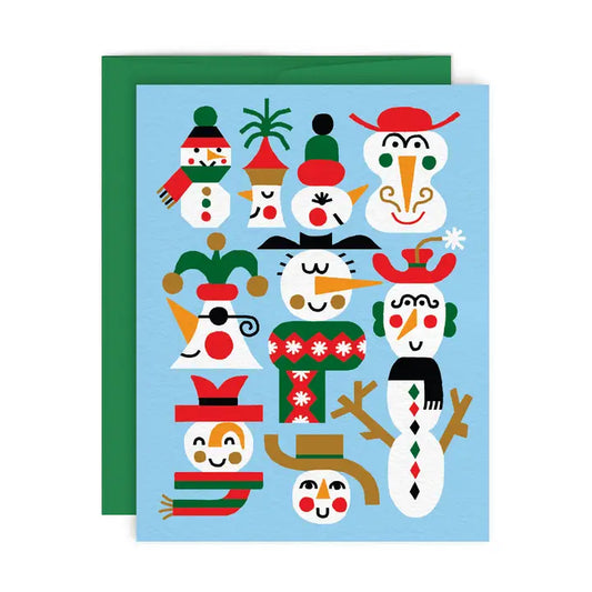 Frosty Snowman Greeting Card