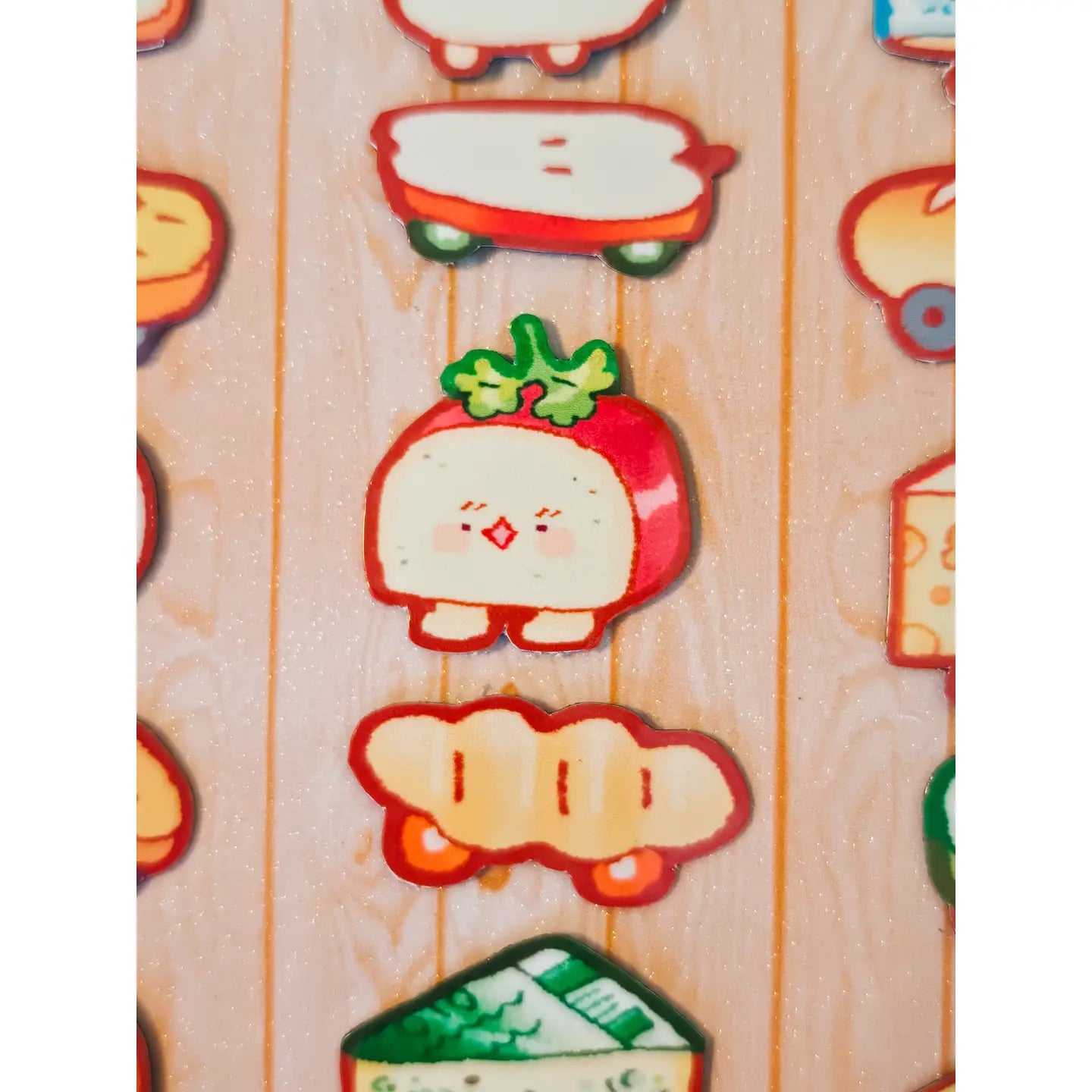 Glossy Cheese Charcuterie Magnetic Board