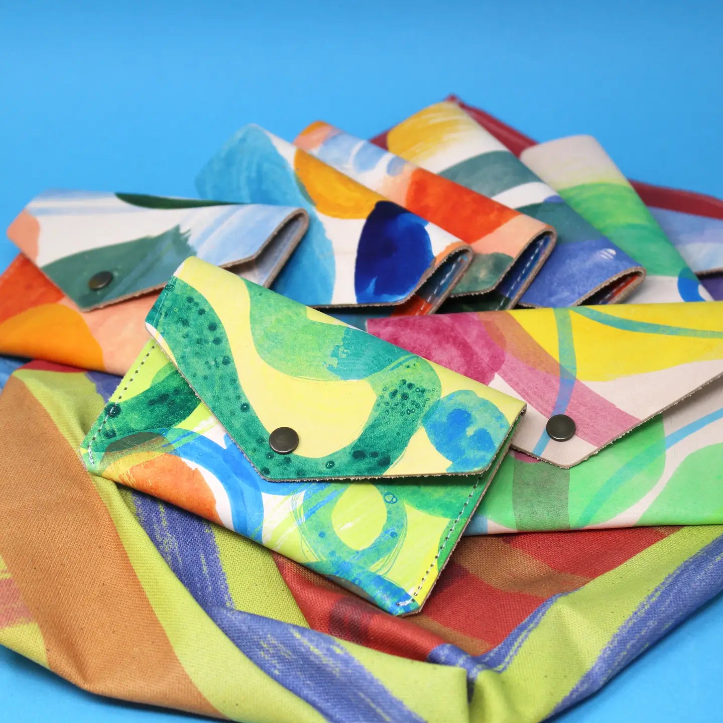 Hand-painted Popper Purse
