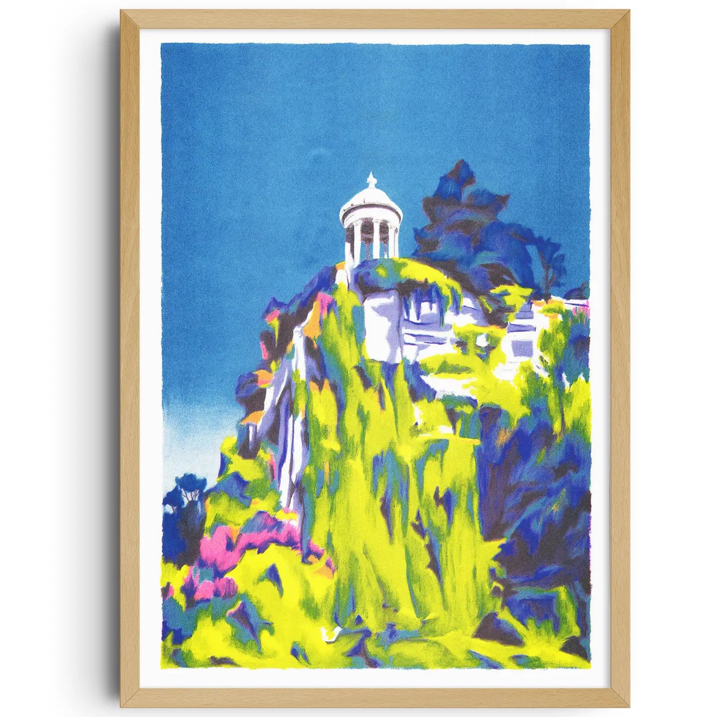 Paris, Parc Des Buttes-Chaumont by Clément Thoby Risograph A3 Print