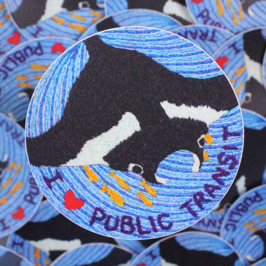 I Heart Public Transit - Vinyl Sticker