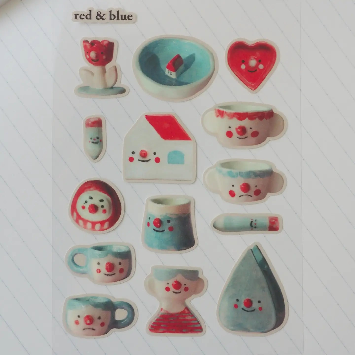 Red & Blue • Sticker Sheet