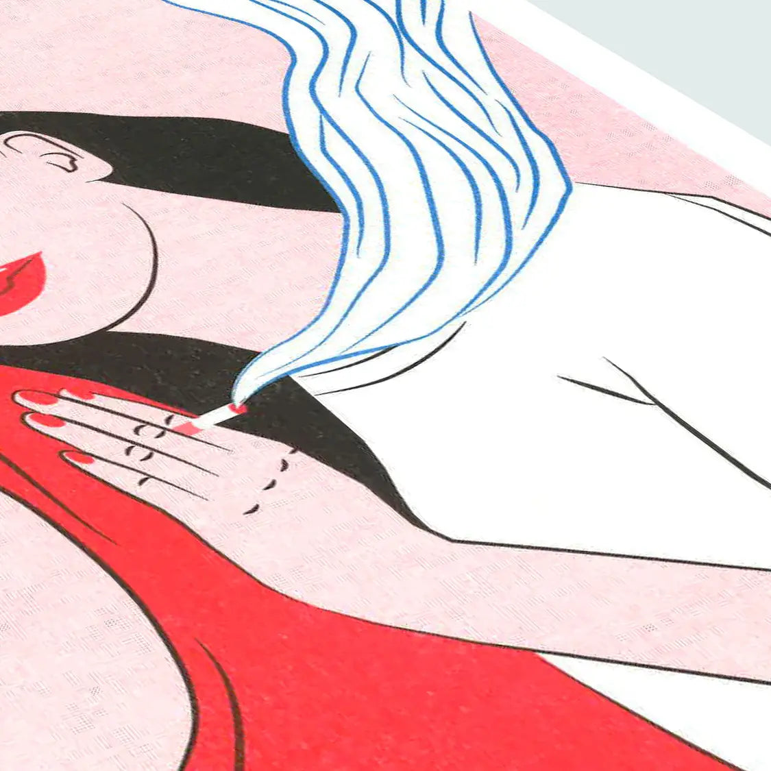 Twin by Kine Anderson Risograph A3 Print