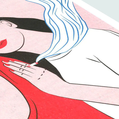 Twin by Kine Anderson Risograph A3 Print