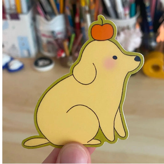 Apple Dog Sticker