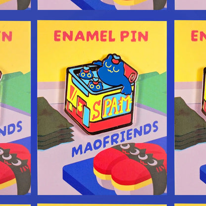 Spam Cat Can Enamel Pin