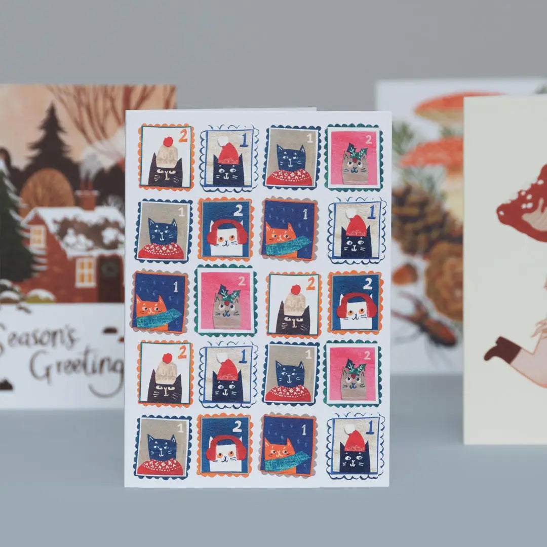 Stamp Collection Greeting Card