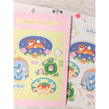Glossy Chinese Remedies Vinyl Sticker Sheet