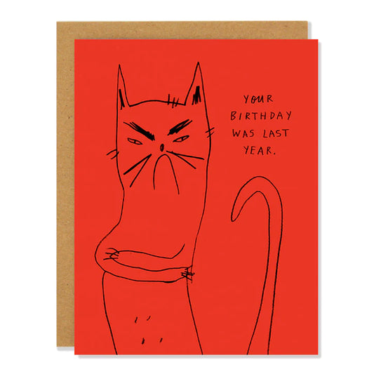 Bitter Kitty Greeting Card